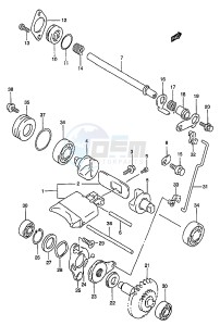 RM250 (T-V-W-X-Y) drawing EXHAUST VALVE (MODEL X Y)