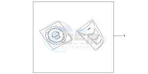 CBR125RWB CBR125RW E drawing TANKPAD / FUEL LID COVER