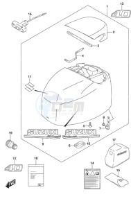 DF 40A drawing Engine Cover