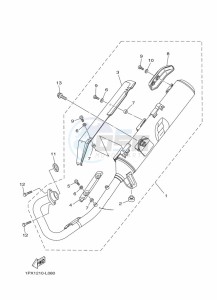 YBR125E YBR125 (BN9F) drawing EXHAUST