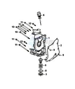 SYMPHONY ST 125 EURO4 L7 drawing CRANKCASE RIGHT / START MOTOR