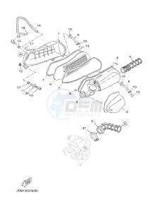 YPR125R XMAX 125 EVOLIS 125 (2DM8) drawing INTAKE 2