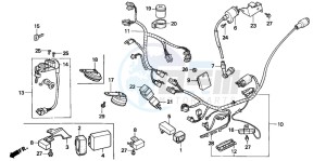 PK50 WALLAROO drawing WIRE HARNESS/ IGNITION COIL