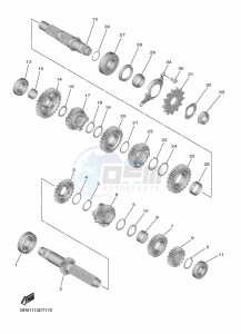 YZ450F (B2W6) drawing TRANSMISSION