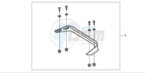 GL1500A GOLDWING ASPENCADE drawing TRUNK SPOILER