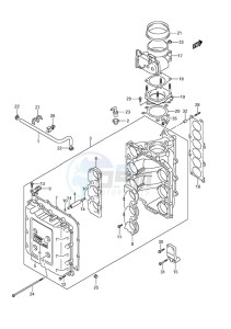 DF 300A drawing Throttle Body