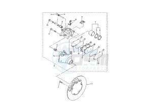 FZ6 FAZER 600 drawing REAR BRAKE CALIPER