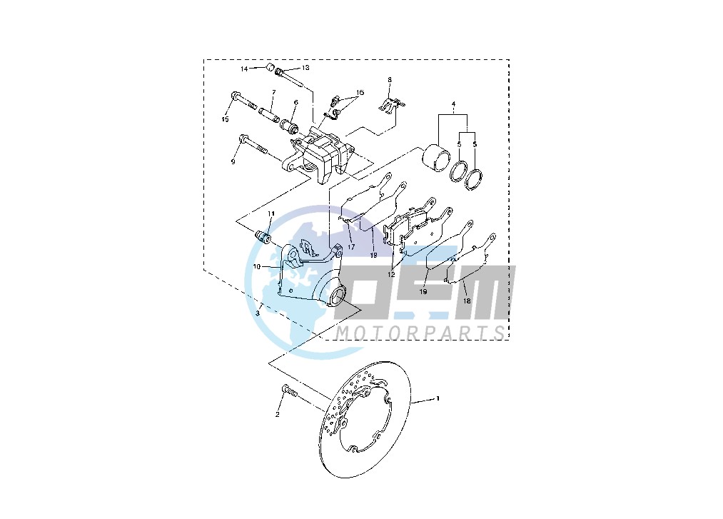 REAR BRAKE CALIPER