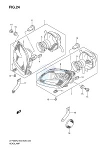 LT-F250 (E3-E28) drawing HEADLAMP