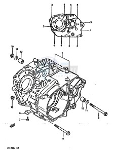 DR125S (F-H-J) drawing CRANKCASE