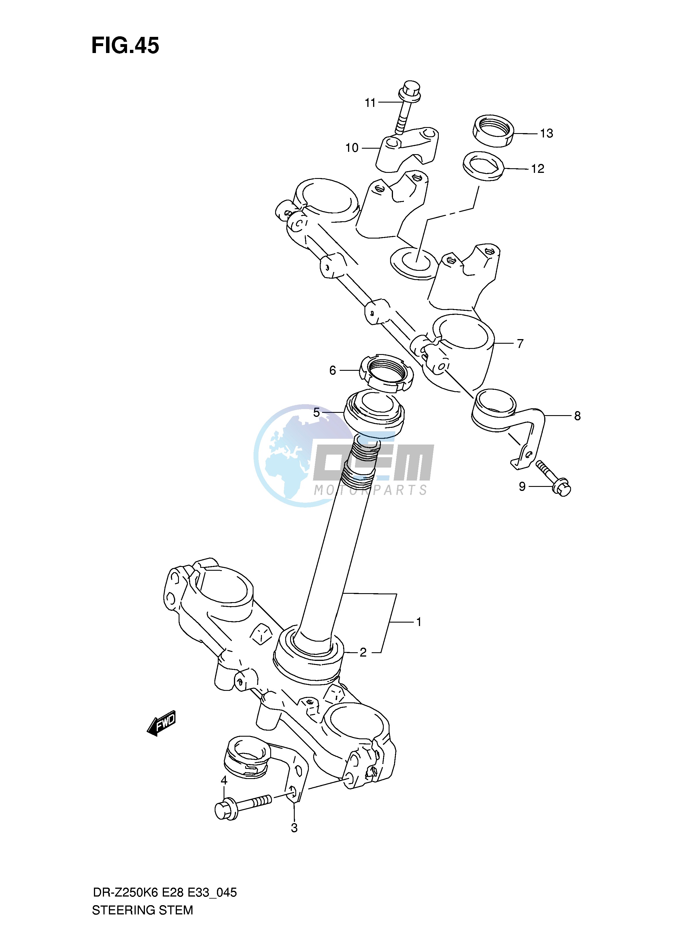 STEERING STEM (E33)