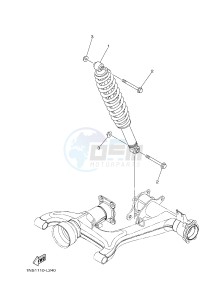 YFM350FWA GRIZZLY 350 4WD (1NSK) drawing REAR SUSPENSION