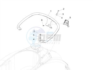 GTV 300 HPE SEI GIORNI IE E4 ABS (EMEA) drawing Rear luggage rack