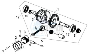 ORBIT II 50 drawing CRANKSHAFT