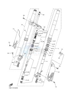 YZ250F (1SM9 1SMA 1SMB 1SMC) drawing FRONT FORK