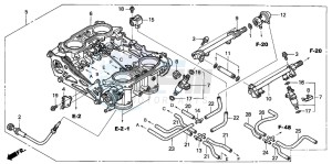 ST1300 drawing THROTTLE BODY (ASSY.)