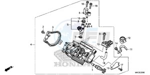 CRF450R Europe Direct - (ED) drawing THROTTLE BODY