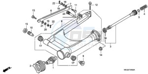 VT750C9 E / MKH MME drawing SWINGARM