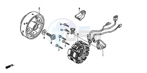 CMX250C REBEL drawing GENERATOR