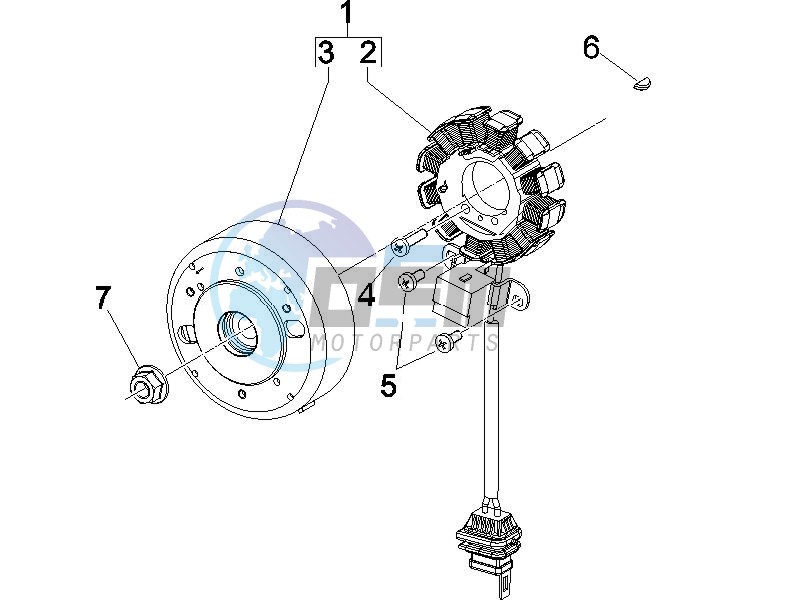 Flywheel magneto