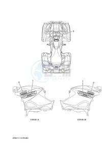 YFM700FWBD YFM70KPHG KODIAK 700 EPS HUNTER (2SM7) drawing GRAPHICS