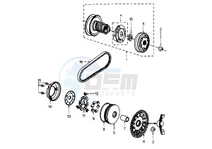 X RACE - 50 cc drawing CLUTCH