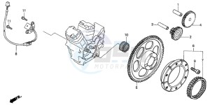 XL650V TRANSALP drawing PULSE GENERATOR/ STARTING CLUTCH