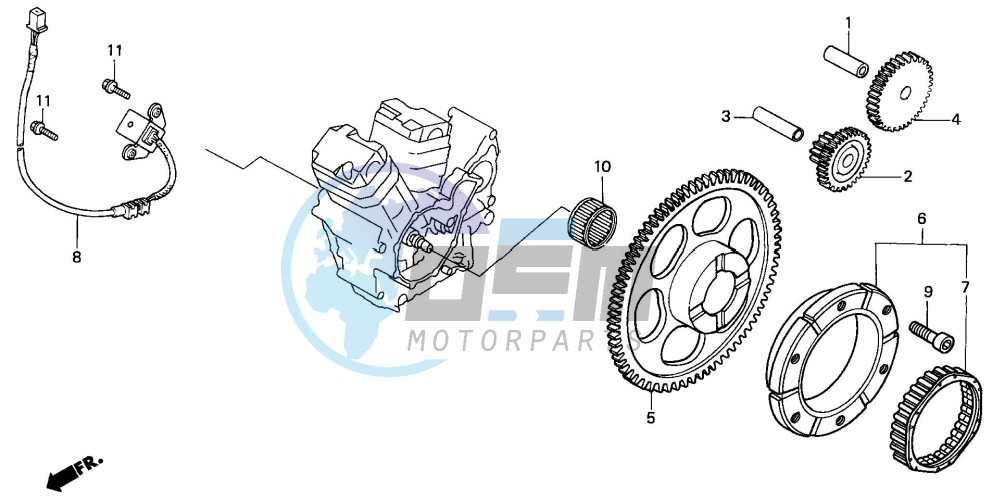 PULSE GENERATOR/ STARTING CLUTCH