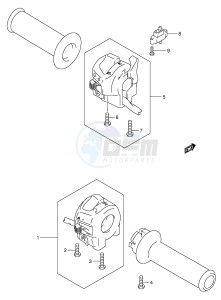 GSX750F (E2) drawing HANDLE SWITCH