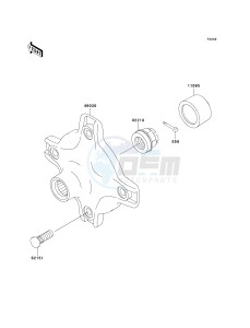 KVF 360 B [PRAIRIE 360] (B1-B3) [PRAIRIE 360] drawing REAR HUB