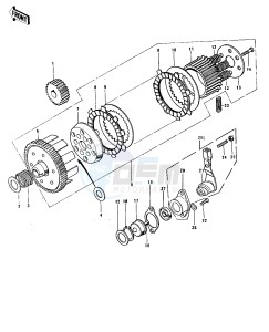 KH 100 B (B7-B8) drawing CLUTCH