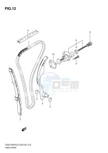 GSX1250FA (E28-E33) drawing CAM CHAIN