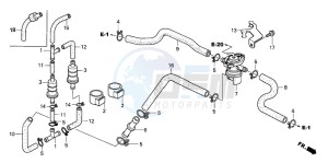 VT750C drawing AIR INJECTION CONTROL VALVE