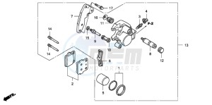 CRF150RB CRF150RB drawing FRONT BRAKE CALIPER