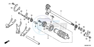 NC700XD NC700X 2ED drawing GEARSHIFT DRUM (NC700X/ XA)