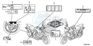 CB1000RAF CB1000R 2ED - (2ED) drawing CAUTION LABEL