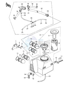 KZ 650 C [CUSTOM] (C1-C3) [CUSTOM] drawing AIR CLEANER