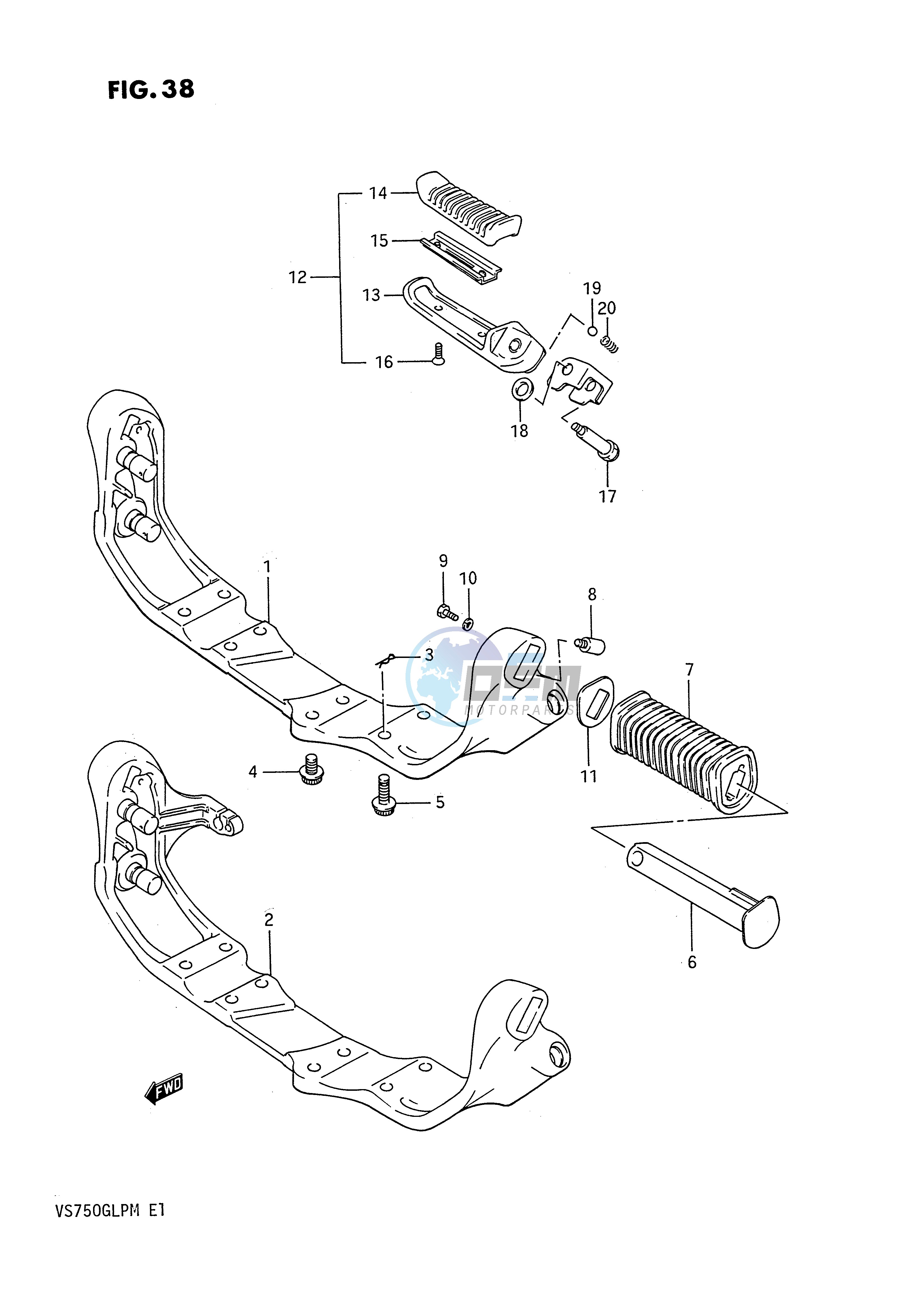 FOOTREST (MODEL F G)