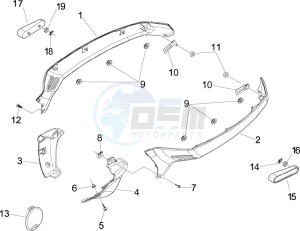 GTS 250 ie China drawing Side cover - Spoiler