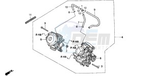 NT650V drawing CARBURETOR (ASSY.)