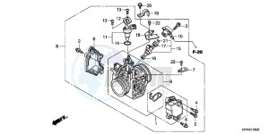 TRX420FEC drawing THROTTLE BODY