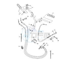 YN F NEO'S 4 50 drawing STEERING HANDLE AND CABLE