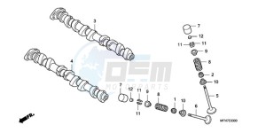 CB1000RA Europe Direct - (ED) drawing CAMSHAFT/VALVE