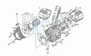 California 1100 drawing Head - cylinder - piston