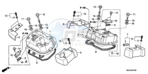 VT750CA9 Australia - (U / ST) drawing CYLINDER HEAD COVER