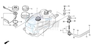 SH50 SCOOPY drawing FUEL TANK