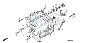 TRX250TMC drawing FRONT CRANKCASE COVER (TRX250TM)