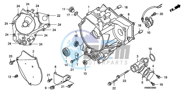 REAR CRANKCASE COVER