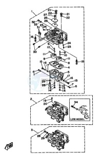 L200BETO drawing CARBURETOR