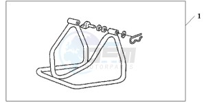 CBR1000RR9 France - (F / CMF MME TRI) drawing MAINTENANCE STAND